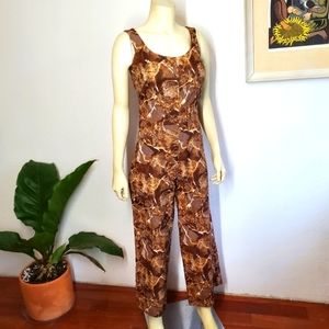 Vintage 70s Jumpsuit and Shawl